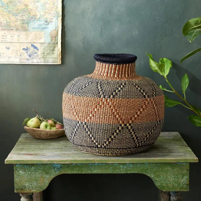 Women Shiare OneOfAKind Cape Basket Sundance Catalog Decor
