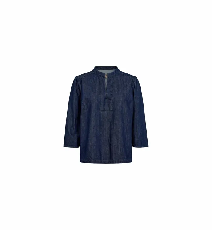 Women Shirts MOS MOSH MMBani Denim Shirt Dark Blue