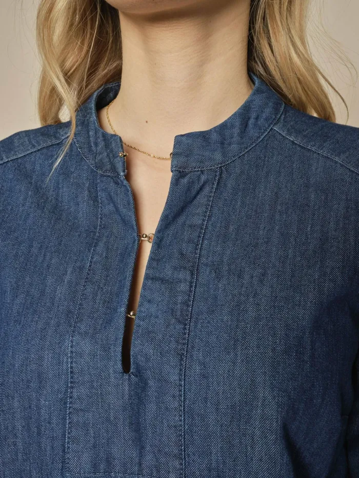 Women Shirts MOS MOSH MMBani Denim Shirt Dark Blue