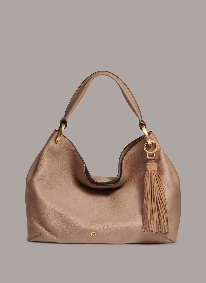 Women Shoulder And Hobo Bags Donna Karan GLENWOOD SHOULDER BAG Fawn