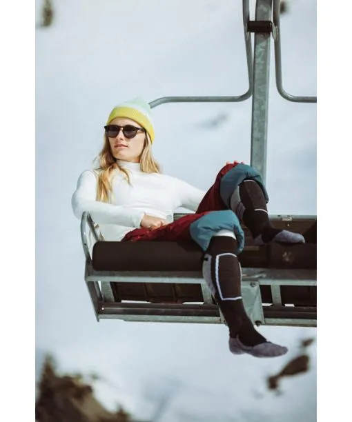 Women SK4 Advanced Women Skiing Kneehigh Socks Black FALKE Ski Socks