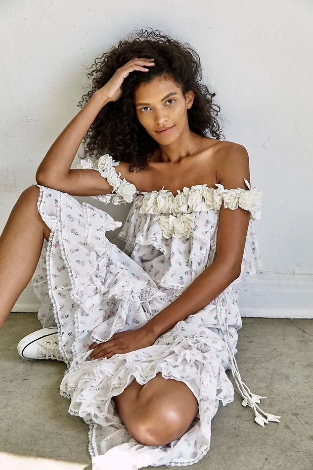 Women Skirts Free People And She Was Set Cherub Roses