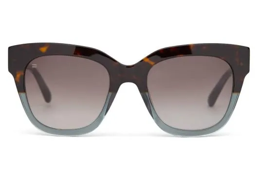 Women Sloane Tortoise Ocean Grey Fadegolddark Grey Gradient TOMS Sunglasses