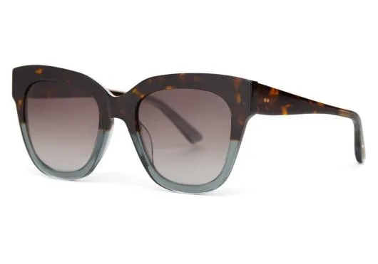 Women Sloane Tortoise Ocean Grey Fadegolddark Grey Gradient TOMS Sunglasses