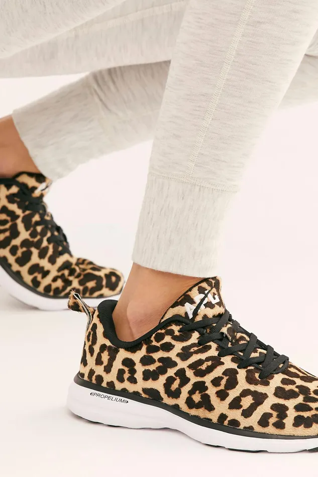 Women Sneakers Free People APL Iconic Pro Trainers Leopard