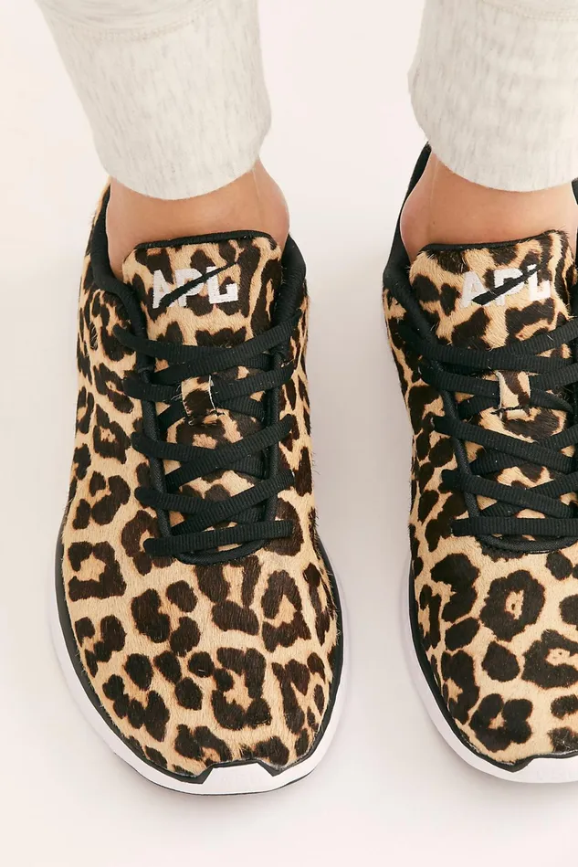 Women Sneakers Free People APL Iconic Pro Trainers Leopard