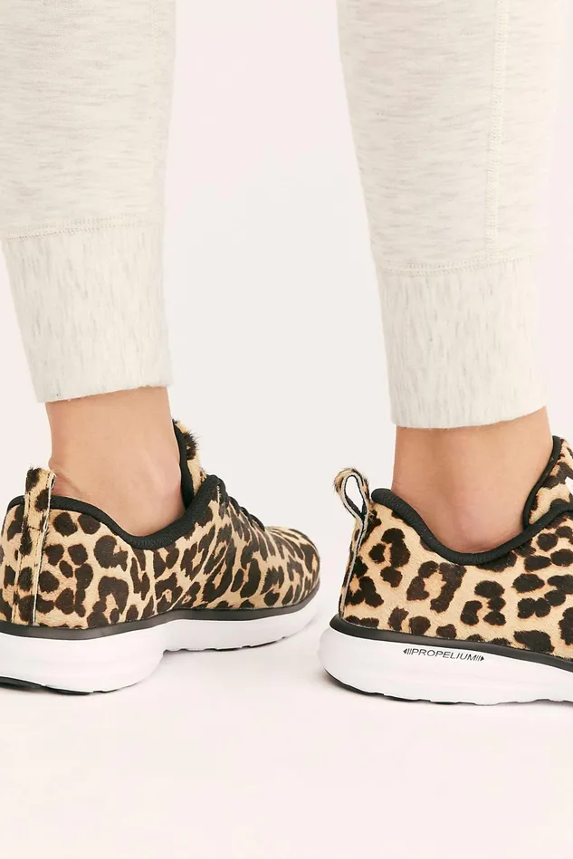Women Sneakers Free People APL Iconic Pro Trainers Leopard