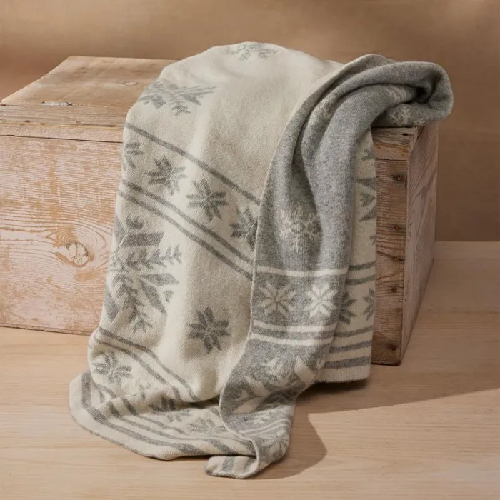 Women Snowflake Falls Throw Sundance Catalog Seasonal