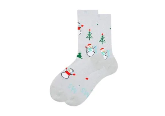 Women Snowman High Crew Socks Snowman Crew TOMS Exclusives