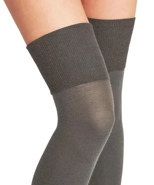 Women Softmerino Women Overknees Pebble FALKE Knee High Socks