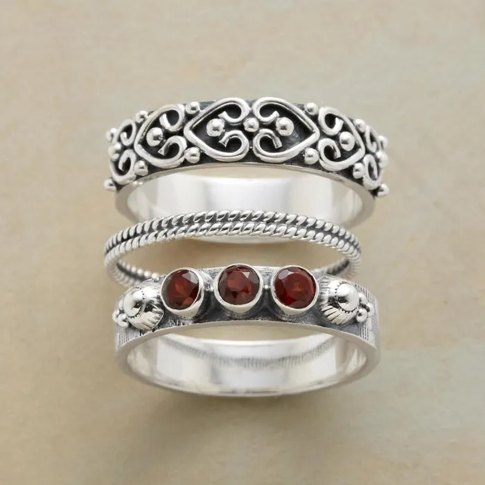 Women Sonnet Ring Set Sundance Catalog Rings