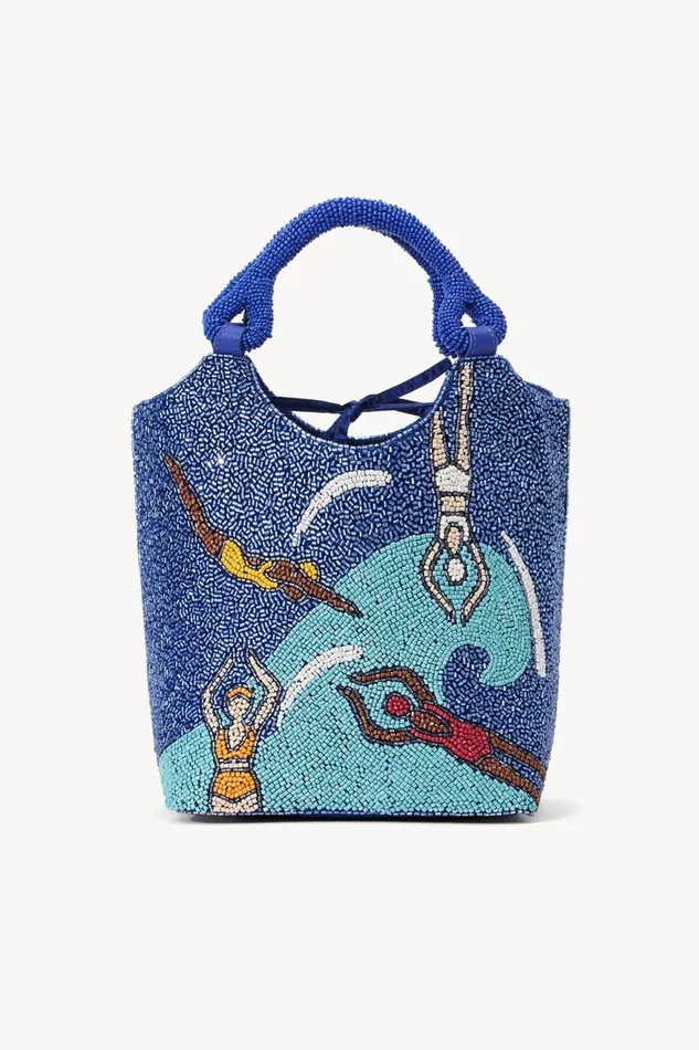 Women STAUD Beaded BEADED COTE BAG SWIMMERS