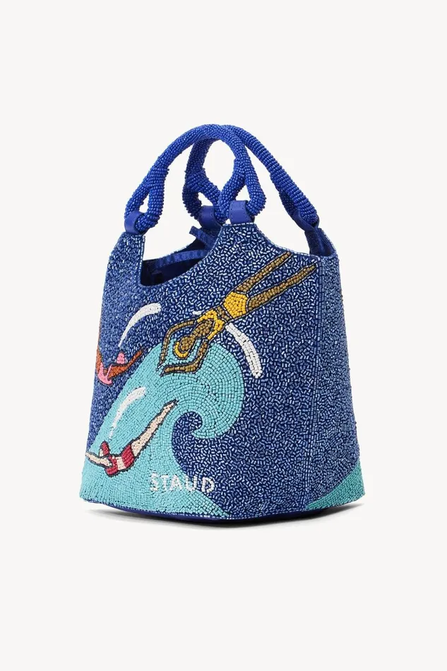 Women STAUD Beaded BEADED COTE BAG SWIMMERS
