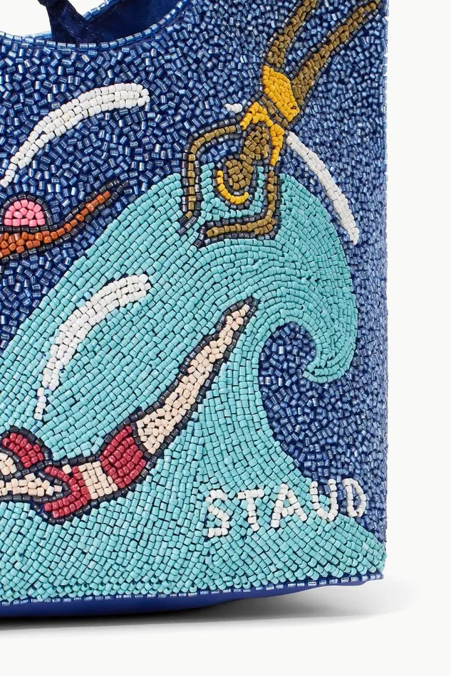 Women STAUD Beaded BEADED COTE BAG SWIMMERS