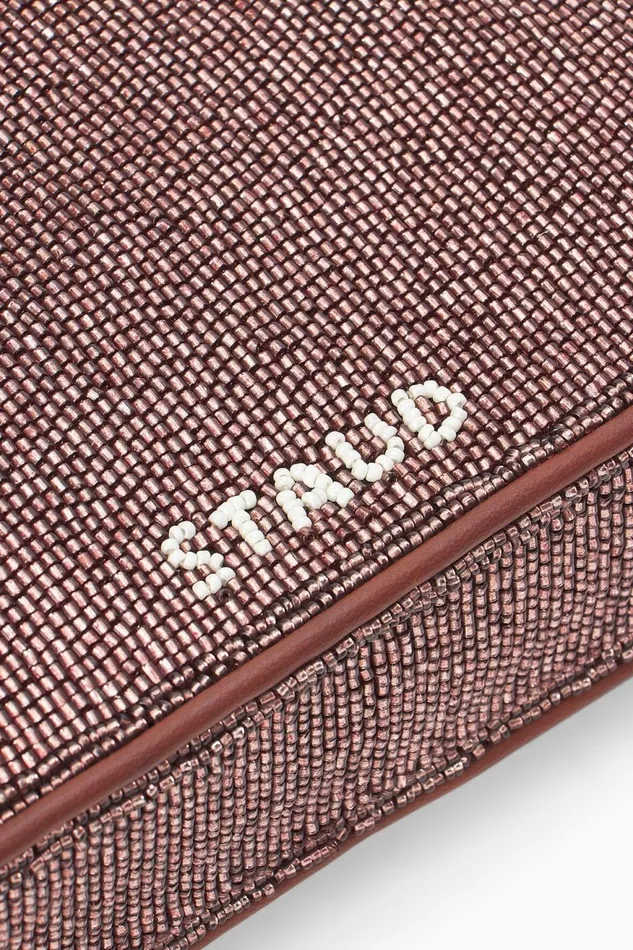 Women STAUD Beaded TOMMY BEADED BAG MAHOGANY Women STAUD Beaded TOMMY BEADED BAG MAHOGANY