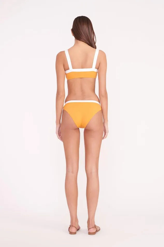 Women STAUD Bikinis LIV BIKINI TOP NECTARINE WHITE Women STAUD Bikinis LIV BIKINI TOP NECTARINE WHITE