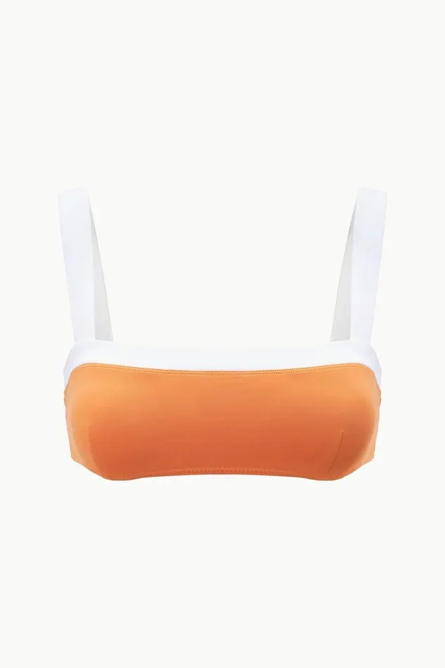 Women STAUD Bikinis LIV BIKINI TOP NECTARINE WHITE Women STAUD Bikinis LIV BIKINI TOP NECTARINE WHITE
