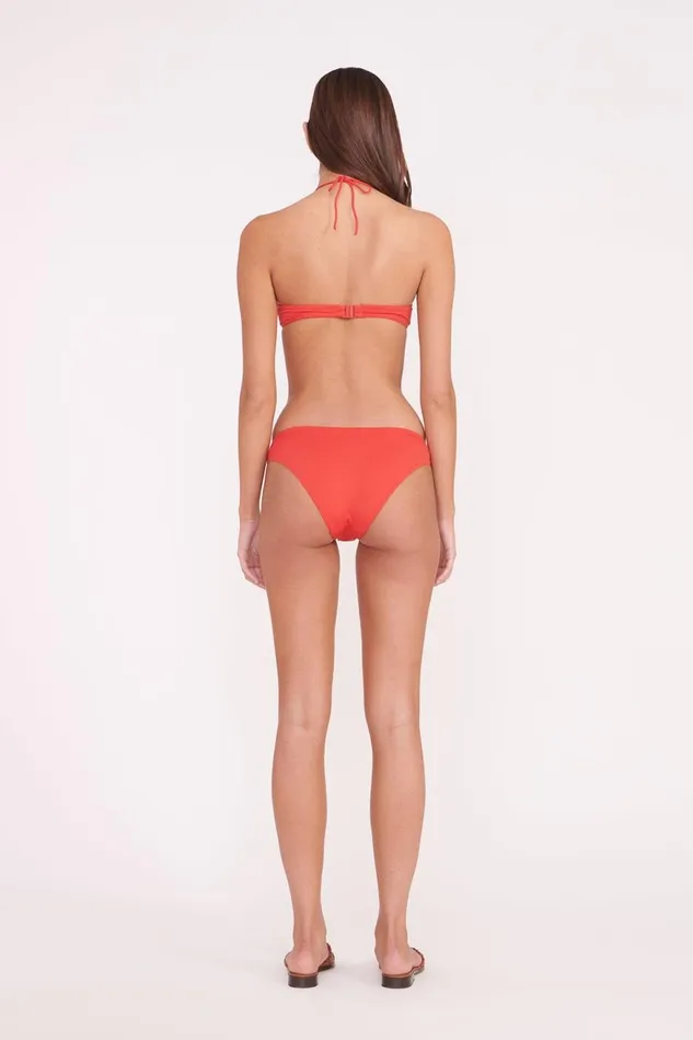 Women STAUD Bikinis SYDNEY BEADED BIKINI TOP RUBY Women STAUD Bikinis SYDNEY BEADED BIKINI TOP RUBY