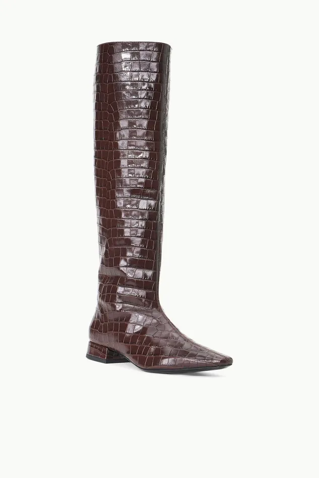 Women STAUD Boots OLGA BOOT ESPRESSO CROC EMBOSSED Women STAUD Boots OLGA BOOT ESPRESSO CROC EMBOSSED