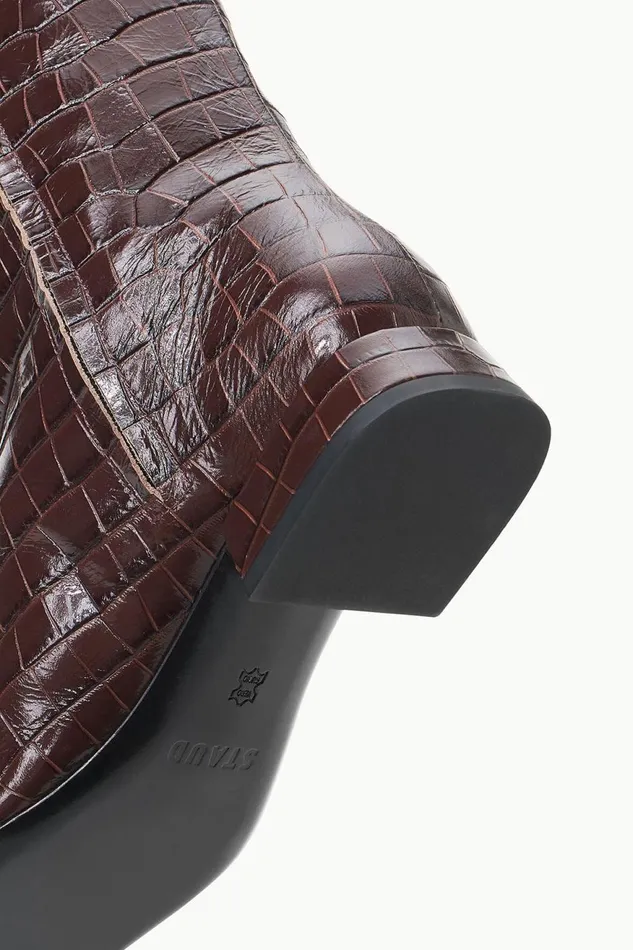 Women STAUD Boots OLGA BOOT ESPRESSO CROC EMBOSSED Women STAUD Boots OLGA BOOT ESPRESSO CROC EMBOSSED