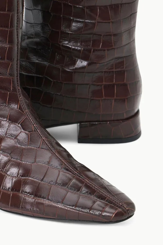 Women STAUD Boots OLGA BOOT ESPRESSO CROC EMBOSSED Women STAUD Boots OLGA BOOT ESPRESSO CROC EMBOSSED