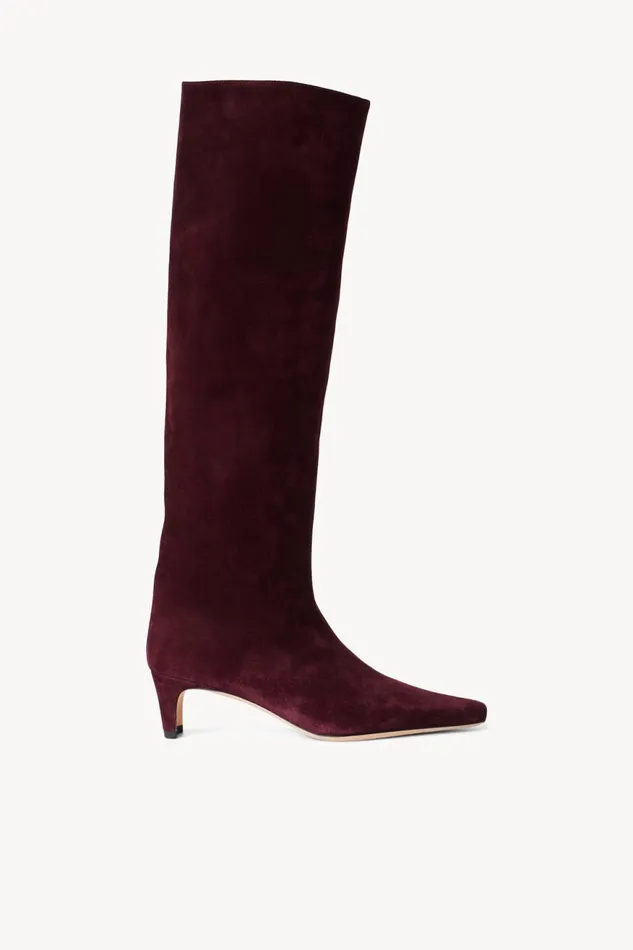 Women STAUD Boots WALLY BOOT PLUM SUEDE
