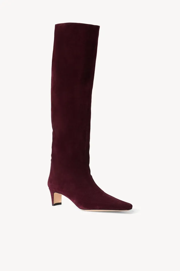 Women STAUD Boots WALLY BOOT PLUM SUEDE