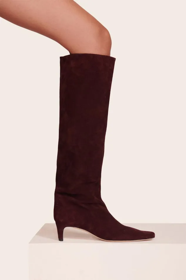 Women STAUD Boots WALLY BOOT PLUM SUEDE