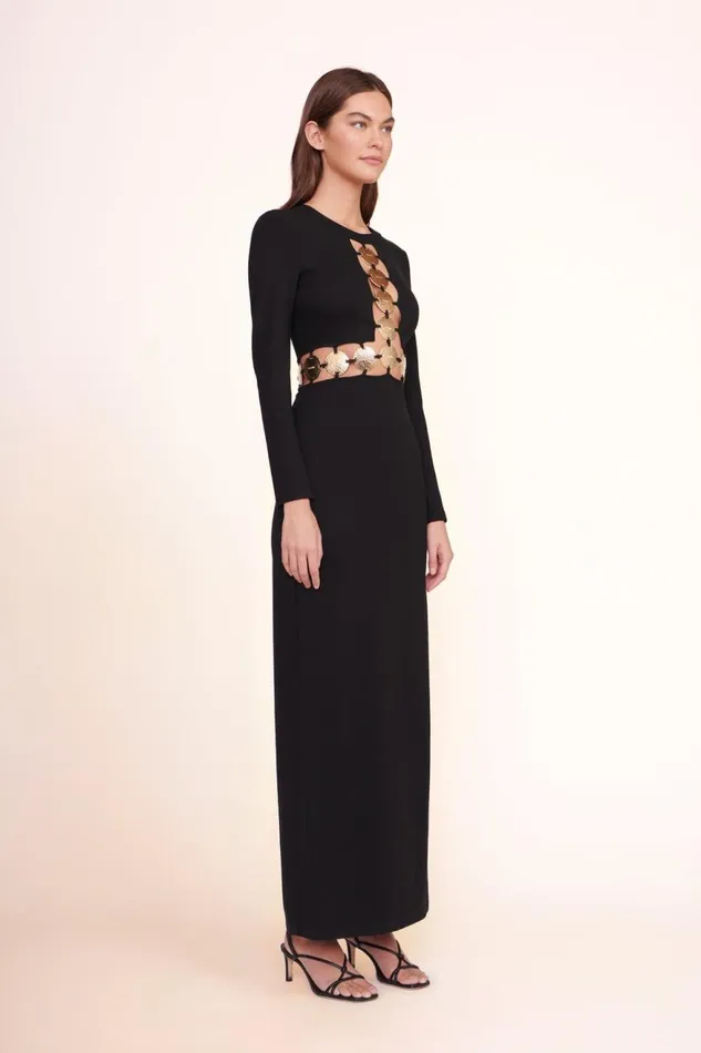Women STAUD Dresses DELPHINE DRESS BLACK