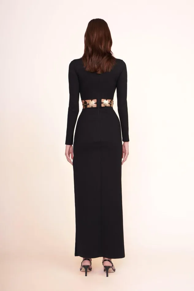 Women STAUD Dresses DELPHINE DRESS BLACK