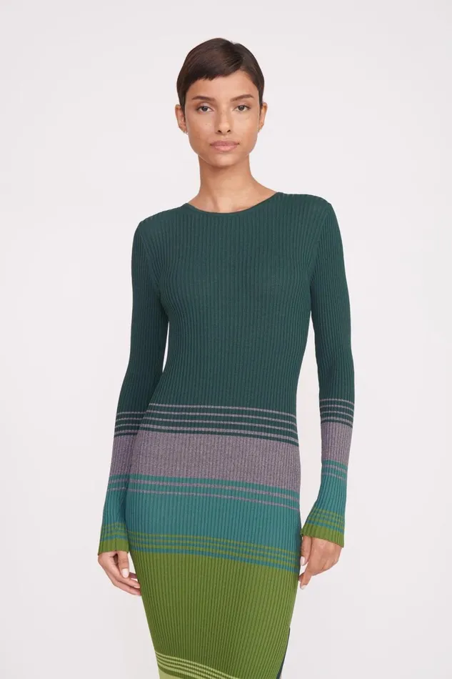 Women STAUD Dresses EDNA DRESS PINE FOREST Women STAUD Dresses EDNA DRESS PINE FOREST