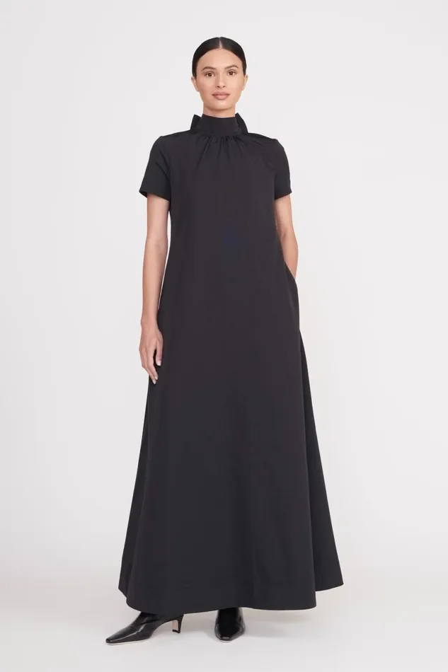 Women STAUD Dresses ILANA DRESS BLACK