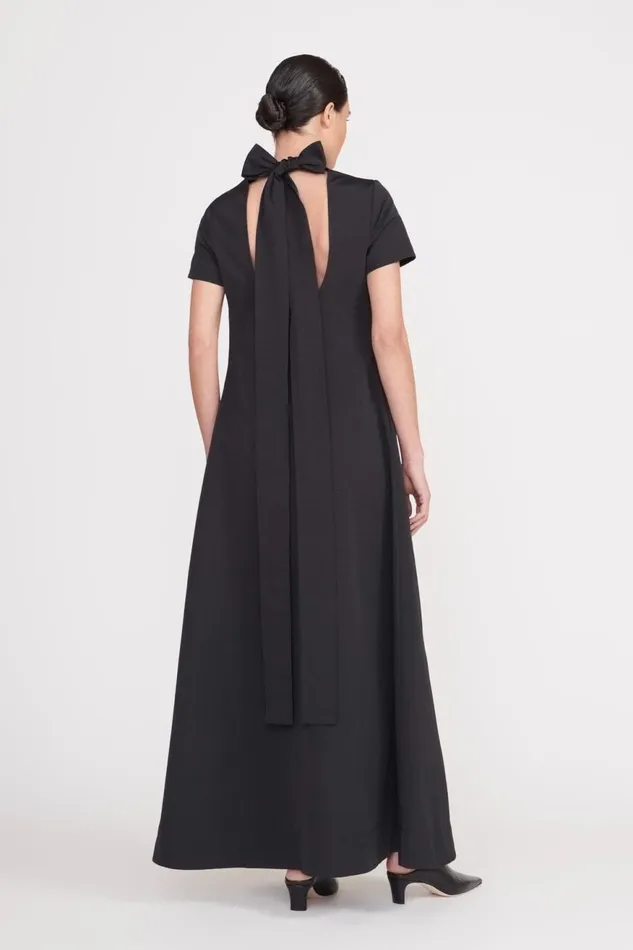 Women STAUD Dresses ILANA DRESS BLACK