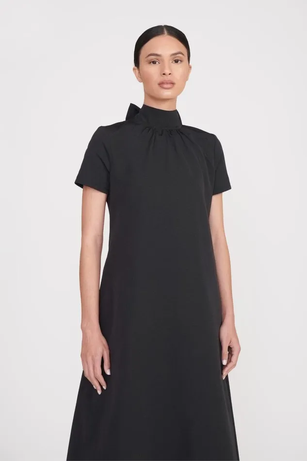 Women STAUD Dresses ILANA DRESS BLACK