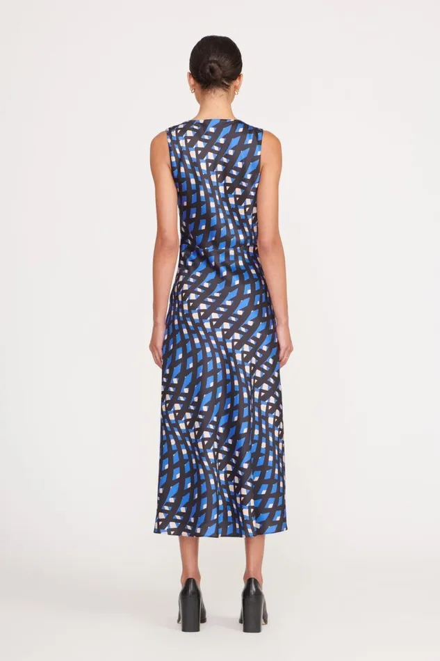 Women STAUD Dresses MATERIALITY DRESS PAINTED ARGYLE BLACK Women STAUD Dresses MATERIALITY DRESS PAINTED ARGYLE BLACK