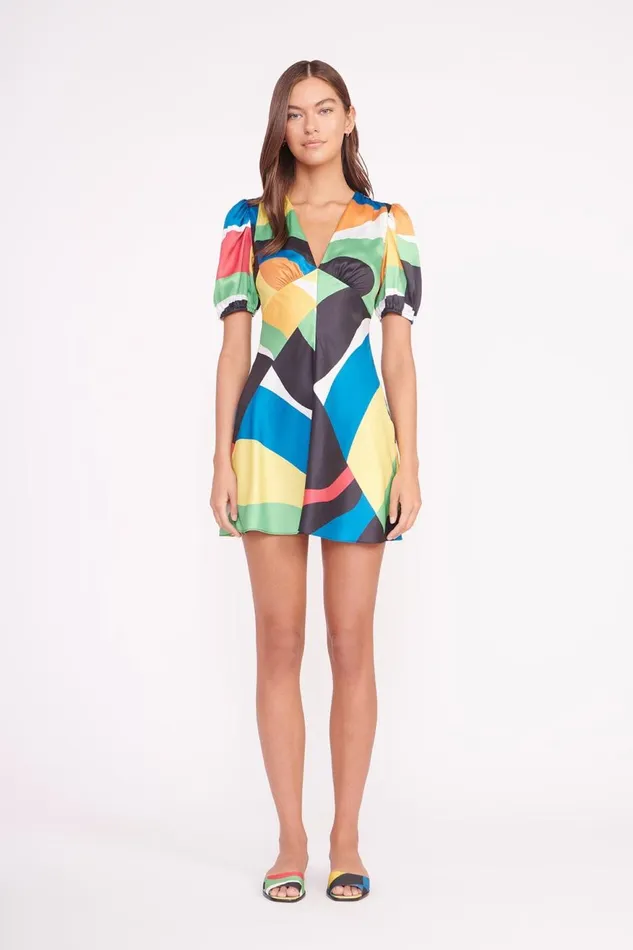 Women STAUD Dresses MINI MILLA DRESS MARBLE WAVE