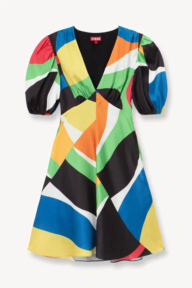 Women STAUD Dresses MINI MILLA DRESS MARBLE WAVE