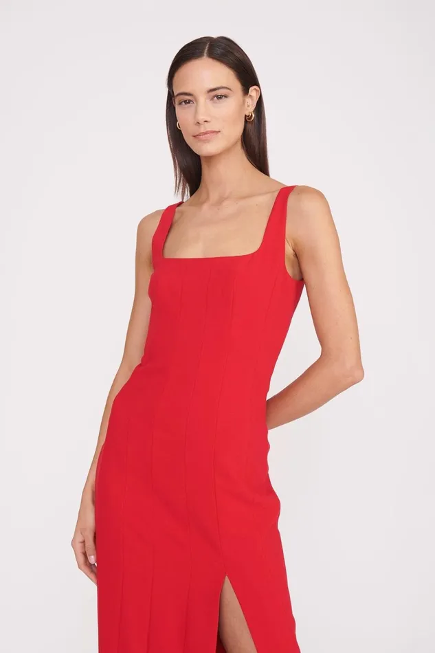 Women STAUD Dresses PORTRAIT DRESS RUBY Women STAUD Dresses PORTRAIT DRESS RUBY