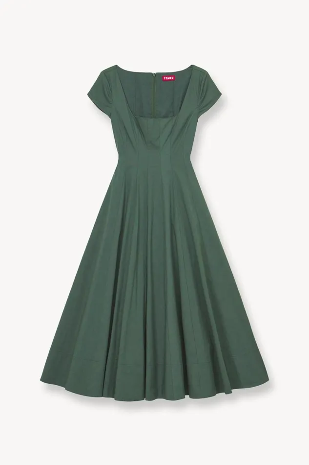 Women STAUD Dresses SHORT SLEEVE WELLS DRESS PINE Women STAUD Dresses SHORT SLEEVE WELLS DRESS PINE
