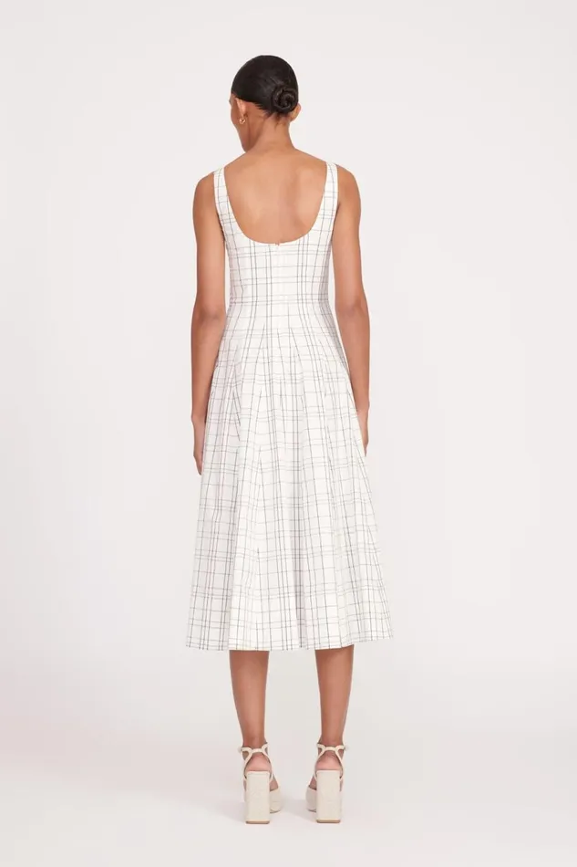 Women STAUD Dresses WELLS DRESS IVORY PLAID