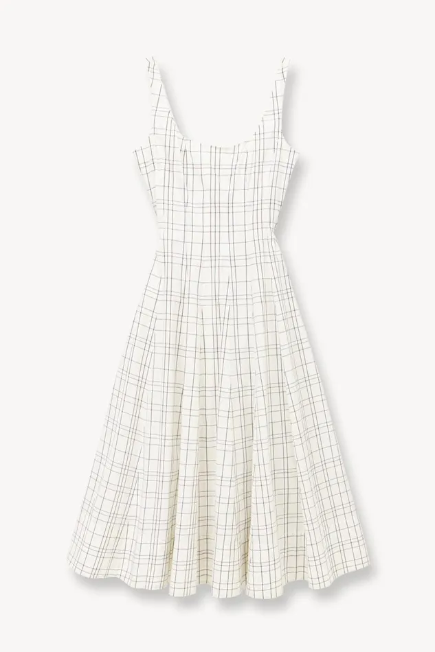 Women STAUD Dresses WELLS DRESS IVORY PLAID