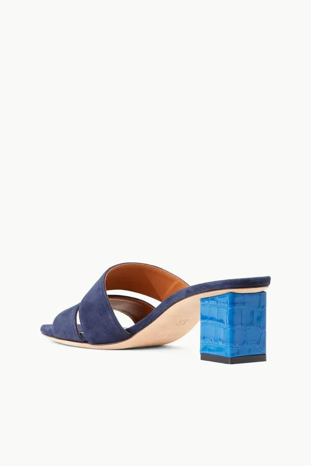 Women STAUD Heels JULES BLOCK HEEL INK ISLAND BLUE