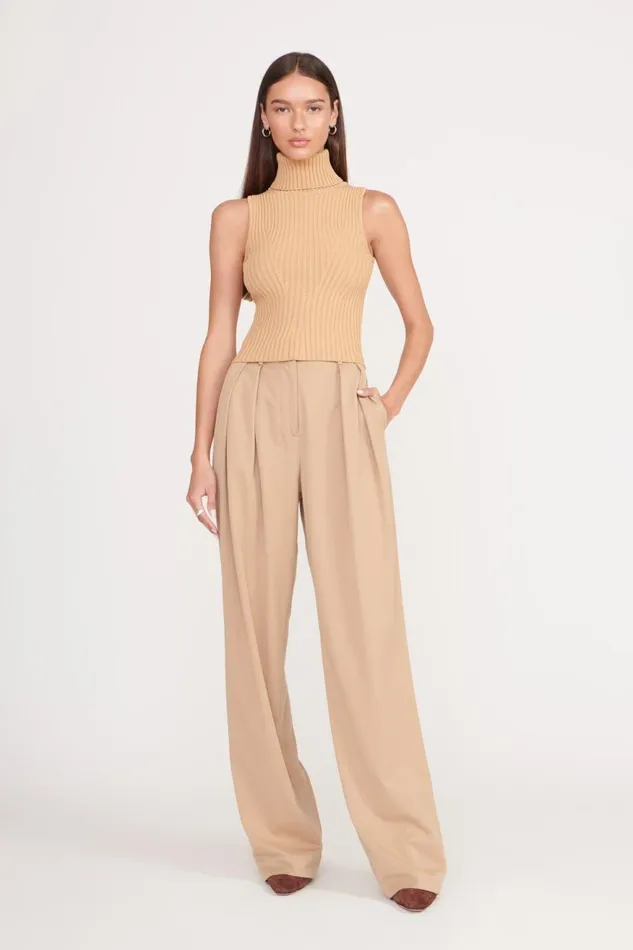 Women STAUD Knits CALLUM TOP CAMEL Women STAUD Knits CALLUM TOP CAMEL