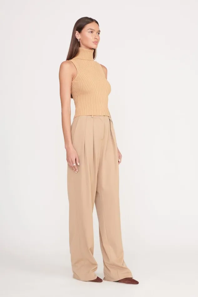 Women STAUD Knits CALLUM TOP CAMEL Women STAUD Knits CALLUM TOP CAMEL