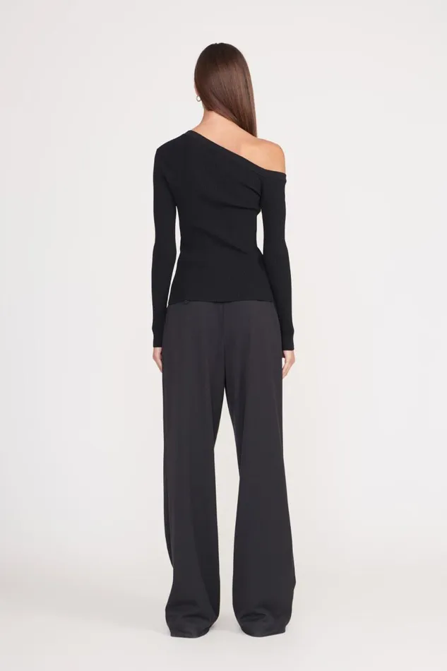 Women STAUD Knits CRAFTSMAN SWEATER BLACK Women STAUD Knits CRAFTSMAN SWEATER BLACK