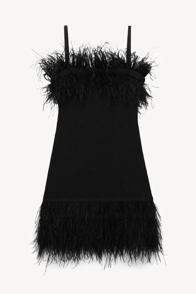 Women STAUD Knits ETTA DRESS BLACK