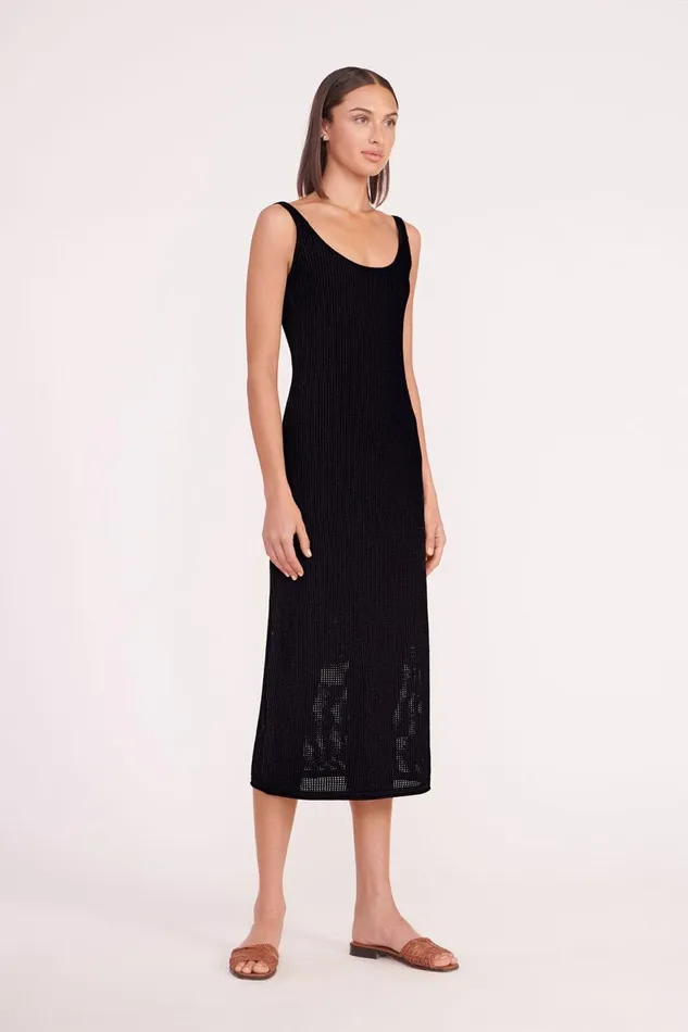 Women STAUD Knits JESSICA COVERUP DRESS BLACK Women STAUD Knits JESSICA COVERUP DRESS BLACK