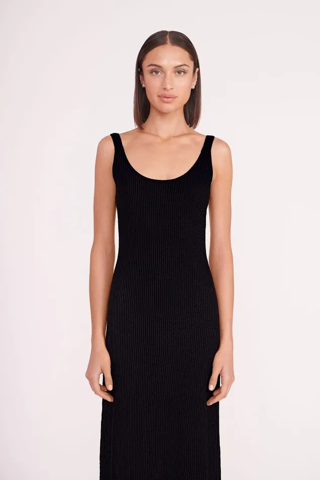 Women STAUD Knits JESSICA COVERUP DRESS BLACK Women STAUD Knits JESSICA COVERUP DRESS BLACK