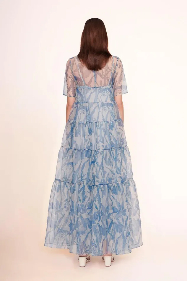 Women STAUD Occasion Dresses HYACINTH DRESS SKY WILDFLOWERS