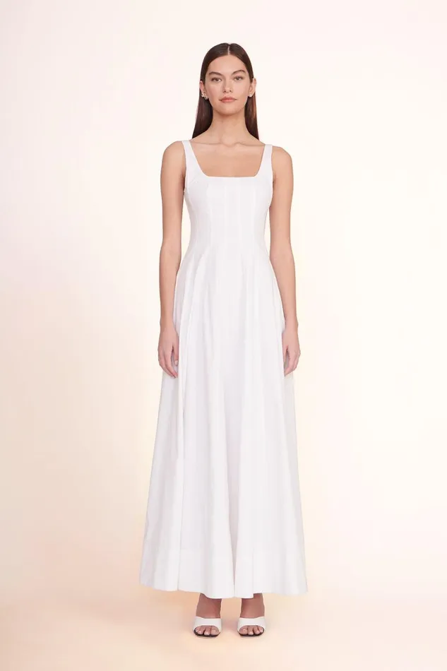 Women STAUD Occasion Dresses WELLS MAXI DRESS WHITE